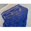 Waheed Fabric Royal Blue Pink Chiffon Sequin Embroidery Fabric 40”