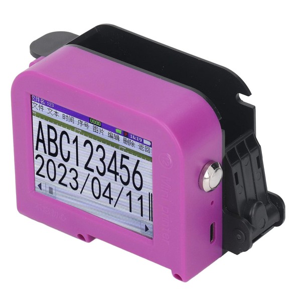 Handheld Inkjet Printer, Portable Handheld Printer with LED Touch Screen,