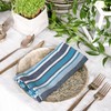 CHARDIN HOME Blues Salsa Stripe Napkin, 18x18 in, Set of