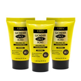 Wonder Bond Holding Gel Original (Extra Mega Hold) - 3 Pack, 3.75oz/ 111ml | Quick Drying, Improved Formula Provides All-Day Hold