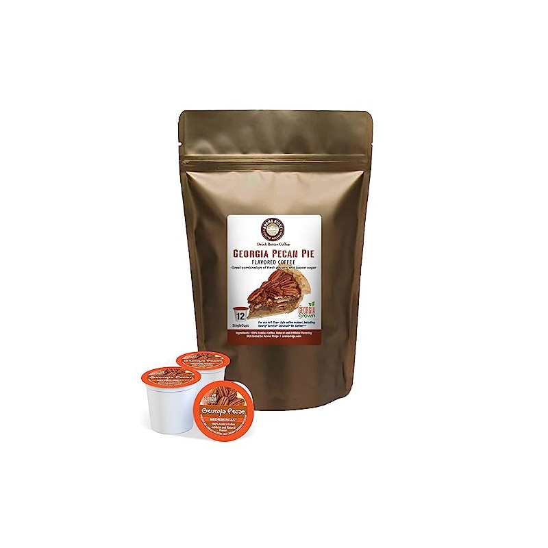 Aroma Ridge Georgia Pecan Flavored Coffee Single-Serve Pods 12 ct