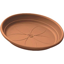 Emsa Flower Pot Tray, 25cm, Plastic, Light Terracotta, CITY, 517613