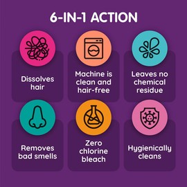 Vamoosh Pet Hair Dissolver 500g - Pet Hair Remover for Washing Machines, Removes Odour Dissolves Dog, Cat, Horse, Animal Fur, Cleans Bedding in Washing Machine, Easy to Use, Up to 5 Washes