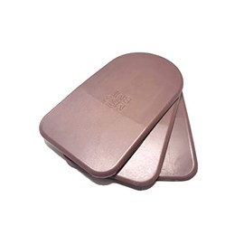 BML 3mm Heel Lifts, 3pk (Mens Small, Red [Firm])