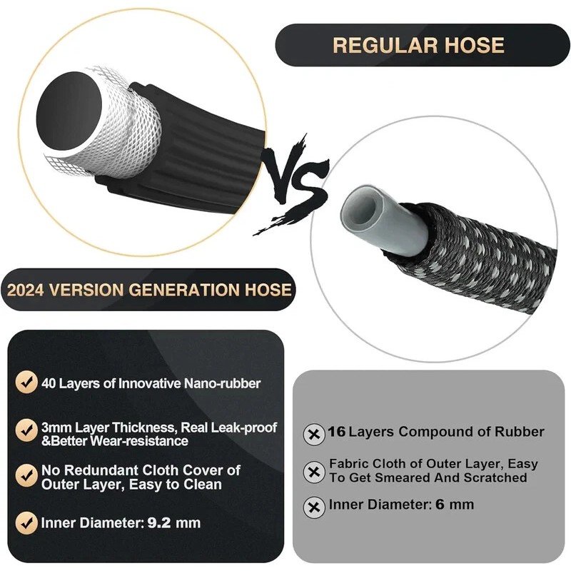 Garden Third Generation Expandable Garden Hose 100ft, GREEN