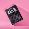 essence nails in style artificial fingernails, no. 17, black, express