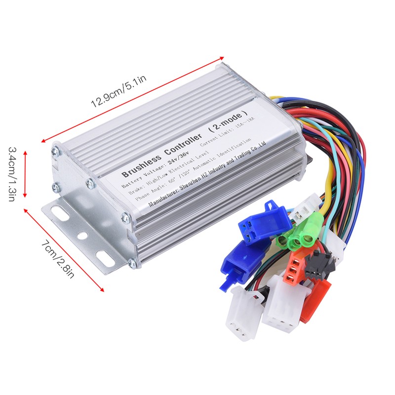 350W Electric Bicycle Brushless Speed Motor Controller for Electric Scooter24V-36V