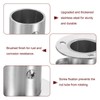 sourcing map 4pcs Stainless Steel Closet Rod Holder Set High-Leg