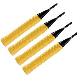 Tennis Badminton Grip Tape Anti-Slip Porous Super Absorbent Grip Badminton Tennis Racquet Golf Grip Tape for Fishing Rod Bicycle Baseball Dumbbell (Pack of 4)