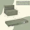 IBXFO Folding Sofa Bed, Convertible Sleeper with High Density Foam,