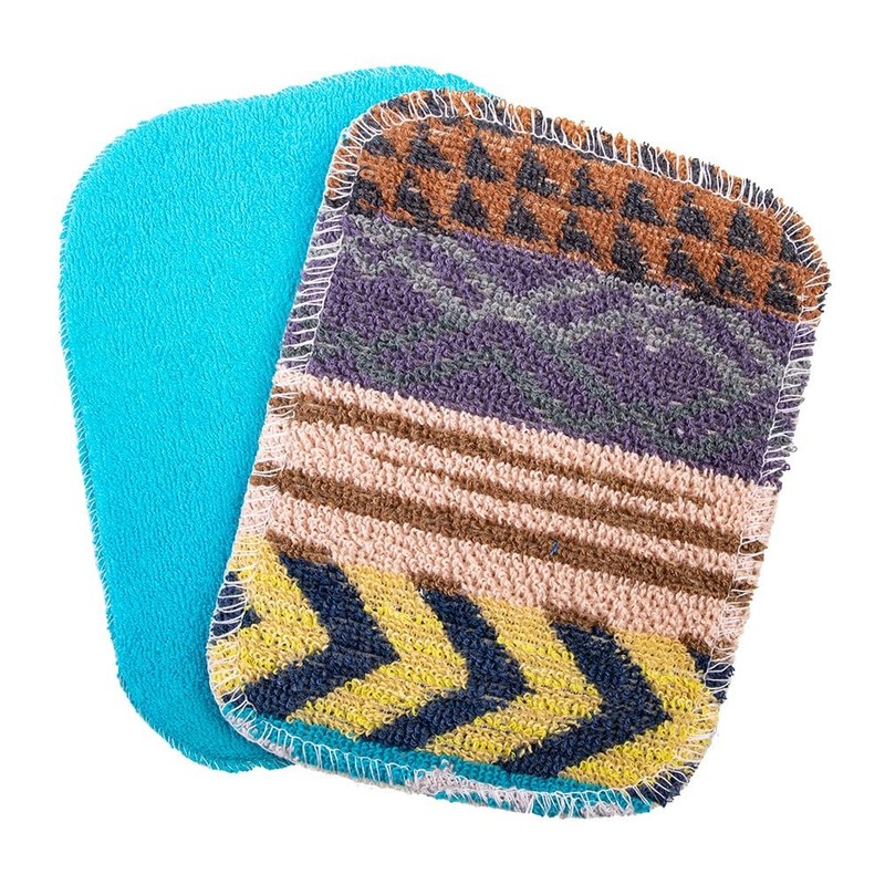 Appetito "Eco Scrubber" Universal Scrub Twin Pack Cloth and Sponge