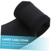 TEHAUX 6pcs Flexible Cable Sleeves Carpet Cord Covers Floor Protective