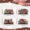 4pcs Fathers Day Decorations Table Centerpiece Wooden Happy Fathers Day
