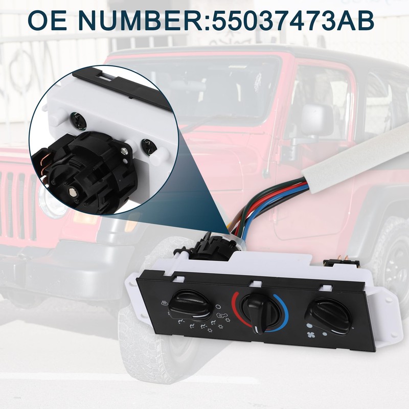 TUCKBOLD A/C Heater Climate Control Panel for Jeep Wrangler TJ
