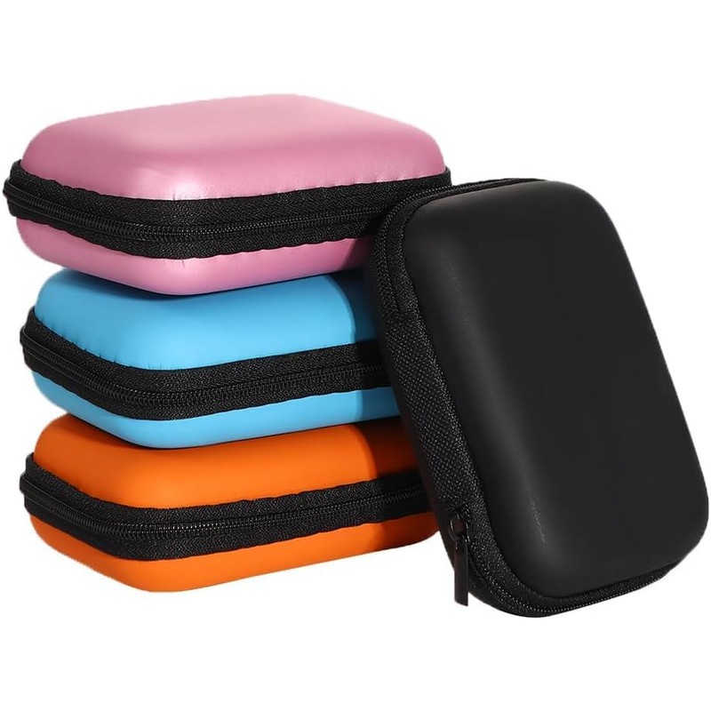 2PCS Waterproof Hard EVA Shockproof Carrying Case, Hard Drive Storage