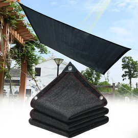 lanzoub Outdoor Shade Net, 6.6 x 9.8 ft (2 x 3 m), Shade Net, 85% Light Blocking, Thermal Net, Dustproof, Garden Shade Net, Blindfold, Window, Carport, Roof, Yard, Party, Home Use, Agriculture,