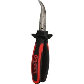 KS Tools 115.1018 ERGOTORQUE long nosed pliers, curved, 165mm