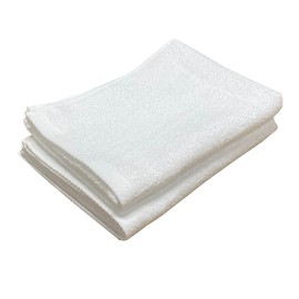 Senshu Towel Face Towel, Set of 2, 250 Momme, Slen-Dyed, White, 13.8 x 35.0 inches (35 x 89 cm), Made in Japan, Commercial Use, Fade Resistant, Slen-dyed Towel, Double Hem