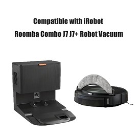 Odashen Odashen 4 St1ck Ersatz-Mopp-Pads f1r iRobot Roomba Combo J7 J7+ J7 Plus J9+ J9 Plus Roboter-Staubsauger-Ersatzteile, waschbar, wiederverwendbar, Mikrofaser-Wischpad