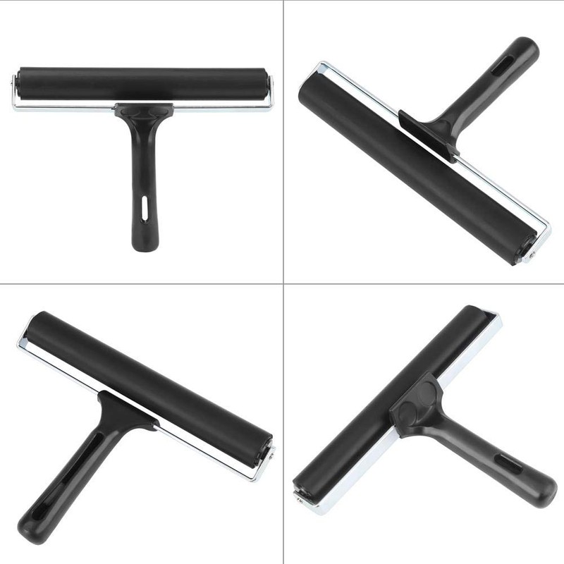 Rubber Roller, Black Rubber Brayer Roller Print Brush Ink Paint