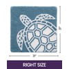 DEXI Bathroom Rugs Sea Turtle Animal Bath Mat, Non Slip