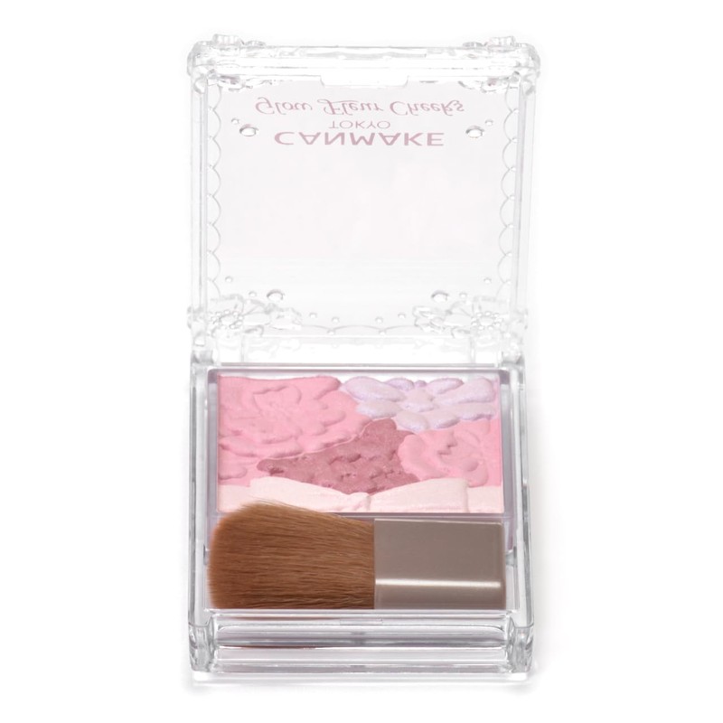 Canmake Grow Fleur Cheeks Blush 16 Lilac Fleur, Cheek Powder,