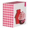 Premier Housewares Giant Cupcake Mould, 3-Pieces - Red, H18 x