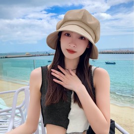 Liebendo Women's UV Protection Hat, Sun Protection, Deep Type, UV Protection, Sweat Absorption, Excellent Moisture Wicking, Small Face, Size Adjustable, Breathable, Cap, Hat, Easy to Carry, Plain