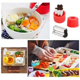 32 pieces sandwich cutter and seal, decruster sandwich crimpers, sandwich cutter, vegetable cutter, dinosaur, unicorns, mermaids, bread, vegetable cookie cutters with toothpick and egg ring