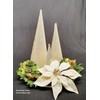 Paper Mache Cone Open Bottom 10.63X4 in. Set of 3