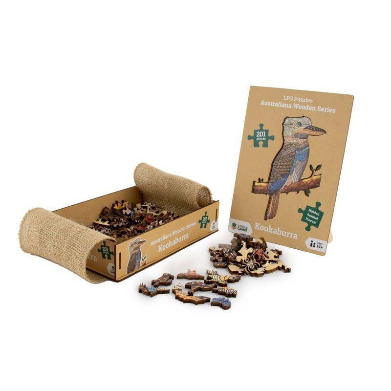Let's Play Games Australiana Series 01 Kookaburra LPG Wooden Puzzle