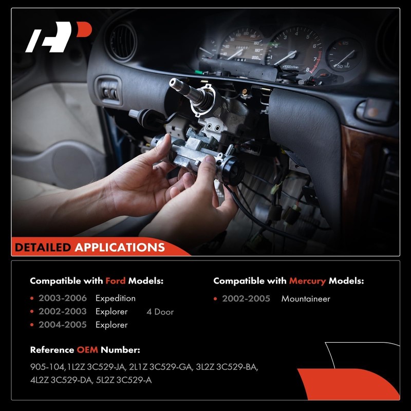 A-Premium Steering Column Shift Lever Bracket Repair Kit Compatible with