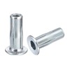 sourcing map M6 Multi-Grip Rivet Nuts, 8pcs Pre-Bulbed Shank Flat