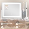 ROLOVE Vanity Mirror with Lights 22"x18", Lighted Makeup Mirror with