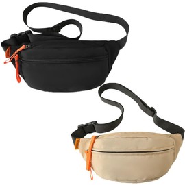 2 Unidades Cangurera Deportiva, 2 Pcs Bolsa de Moda Impermeables para Hombre Mujer Impermeable Gran Capacidad Bolso de Cintura Viajar Moda Riñoneras Multifuncional Deportiva