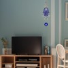 Blue Evil Eye with Hamsa Hand Protection Hanging Ornament (with