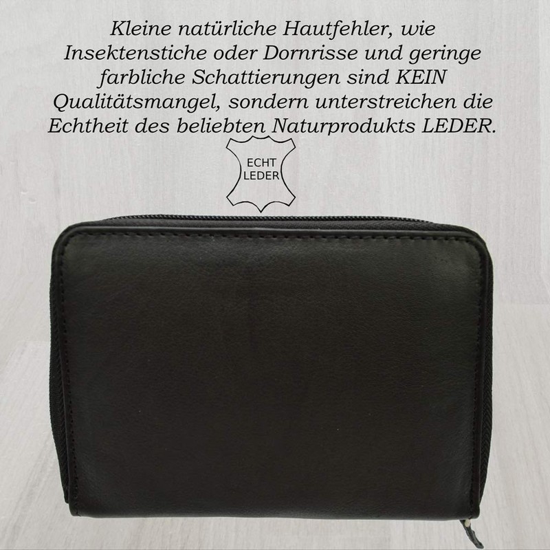 flevado Slim Small Lightweight Women's Leather Purse Practical Handy Design
