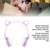 Bluetooth Cat Ear Headphones Fashionable Light Up Wireless Headset for