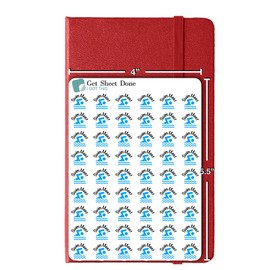Swim Meet Planner Sticker / 54 Fun Vinyl Stickers (1/2”) / Sports Exercise Fitness Health Workout Reminder/Essential Productivity Life Planner Stickers/Bullet Journaling (Matte Vinyl, 3 Sheets)
