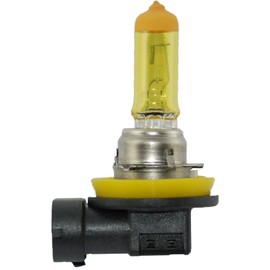 Hella H11 YL H11 - foco halógena (12 V, 55 W, PGJ19-2 T4, par de bombillas halógenas), color amarillo