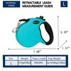 16Ft Chew Proof Retractable Dog Leash Anti-Chewing Wire Ropes Hands-Free