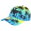 NY Blue and Yellow Fashion Tropical Sunrise Baseball Cap -