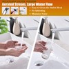 TOCALOCA Tall Vessel Bathroom Faucets Chrome Silver Basin Mixer Tap