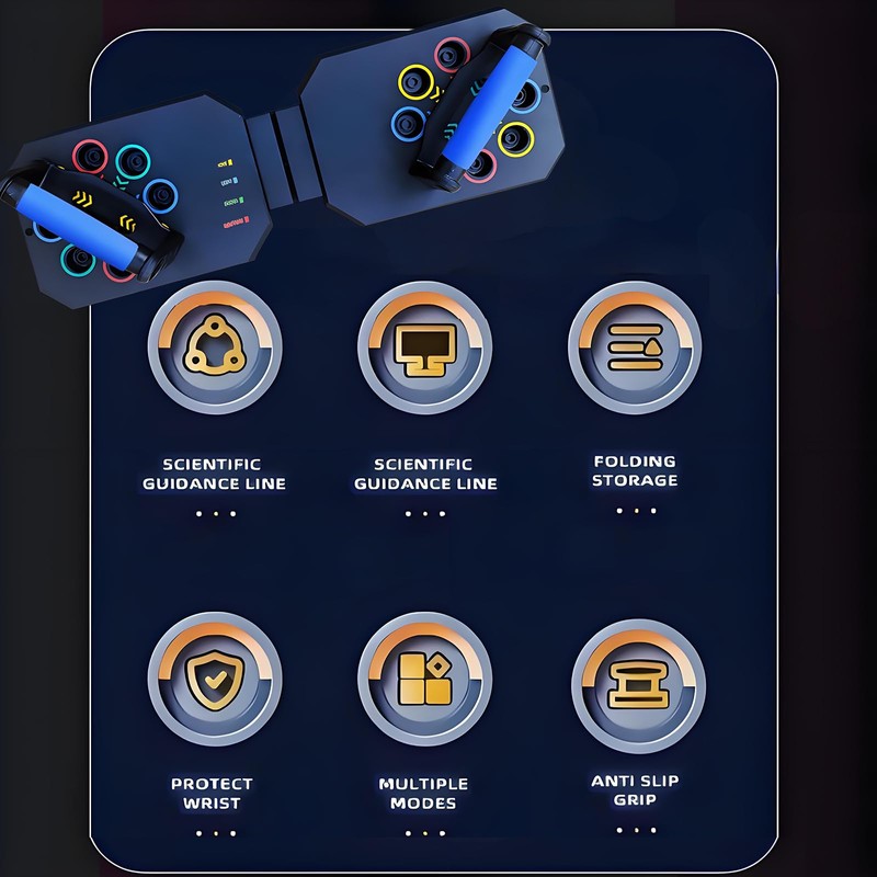 Adjustable Push Up Board,Portable Multi-function Muscle Exercise Trainer,Home Training Equipment