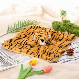 Apricot Lamb Tiger Security Blanket for Babies, Soft Loveys for Baby 14''