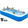 Inflatable Swimming Pool, 130" x 72" x 22" Oversized Thickened