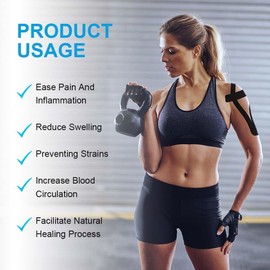 Kinesiology Tape -Tape for Joint and Muscle Support,Sports and Medical, Kinesio Tape for Muscle Support,Knee,Shoulder, Ankle (5cm x 5m) Blue