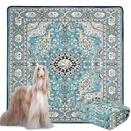 Qeils Washable Pee Pads for Dogs, Reusable Puppy Pads 72"x72" Super Absorbent Leakproof Extra Large Dog Training Pads, Non-Slip Potty Pads for Floor, Bed, Kennel, Whelping Pads Litter Mat