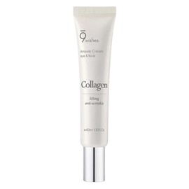 9 wishes Vegan Collagen Ampule Eye & Face Cream 1.35 | Lightweight Cream with Vegan Collagen and Coconut Water | Korean Skincare Moisturizing Cream for Daily Face and Eye Care