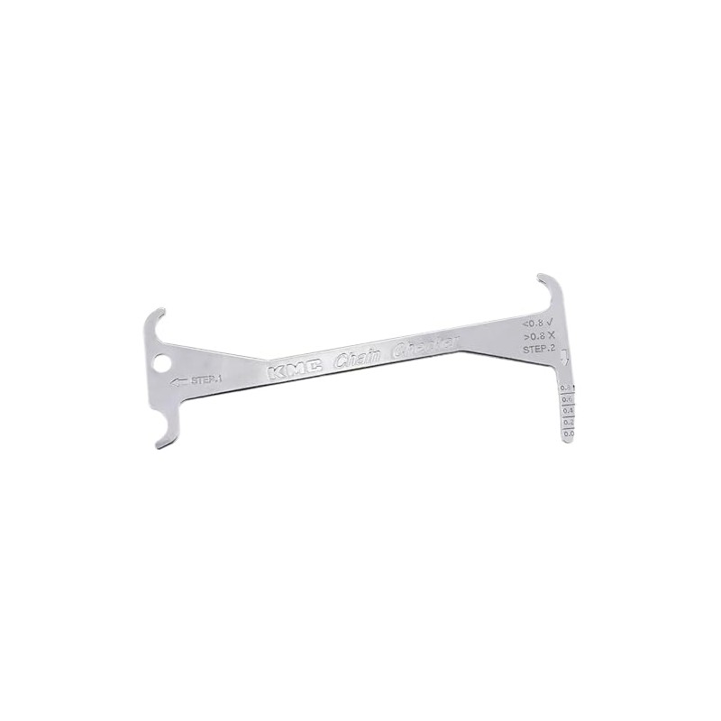 KMC Easy Chain Checker Chain Wear Indicator Tool, Universal, Silver